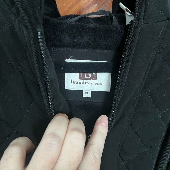 Laundry by Design women’s hooded quilted coat - Picture 4 of 6